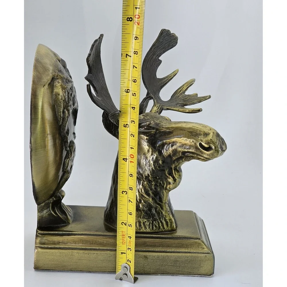 Bookend Frank Sarsaparilla Brass 1992 Moose & Globe Vintage Collectible Bookend